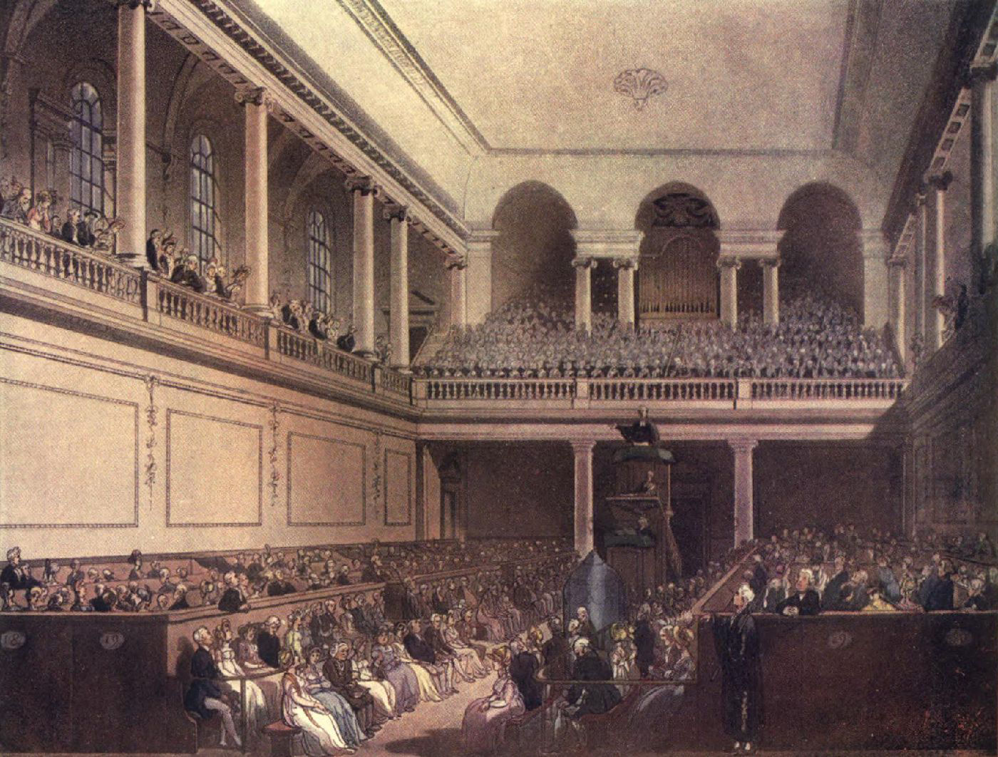 Interior of the London Foundling Hospital Chapel